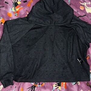 Gypsies & Moondust Women's Black Pearl Embellished Pullover Sweatshirt Size M